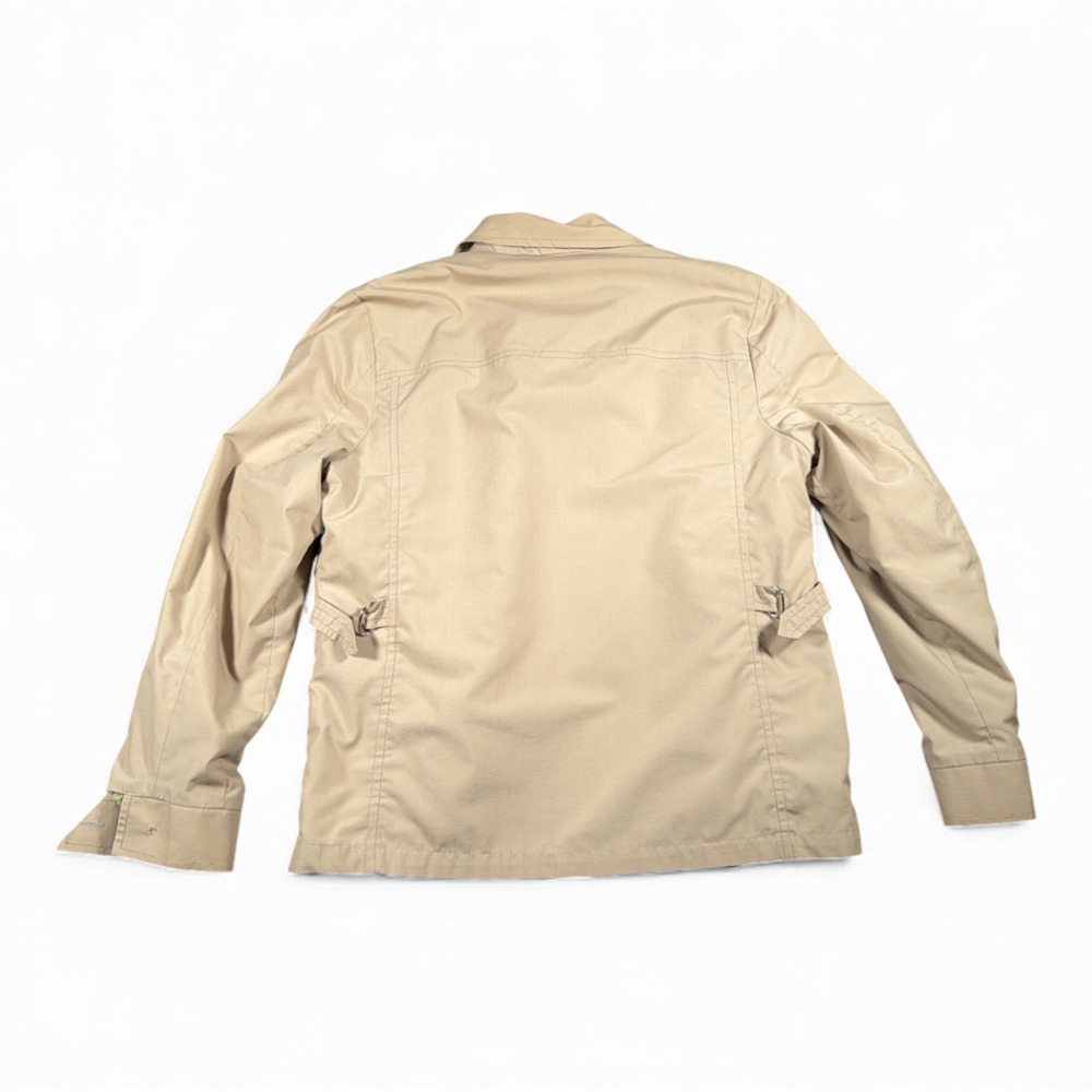 Vintage London Fog Jacket Adult MEDIUM 42 Brown Faux Fur Pile Lining Safari 70s - Picture 3 of 10